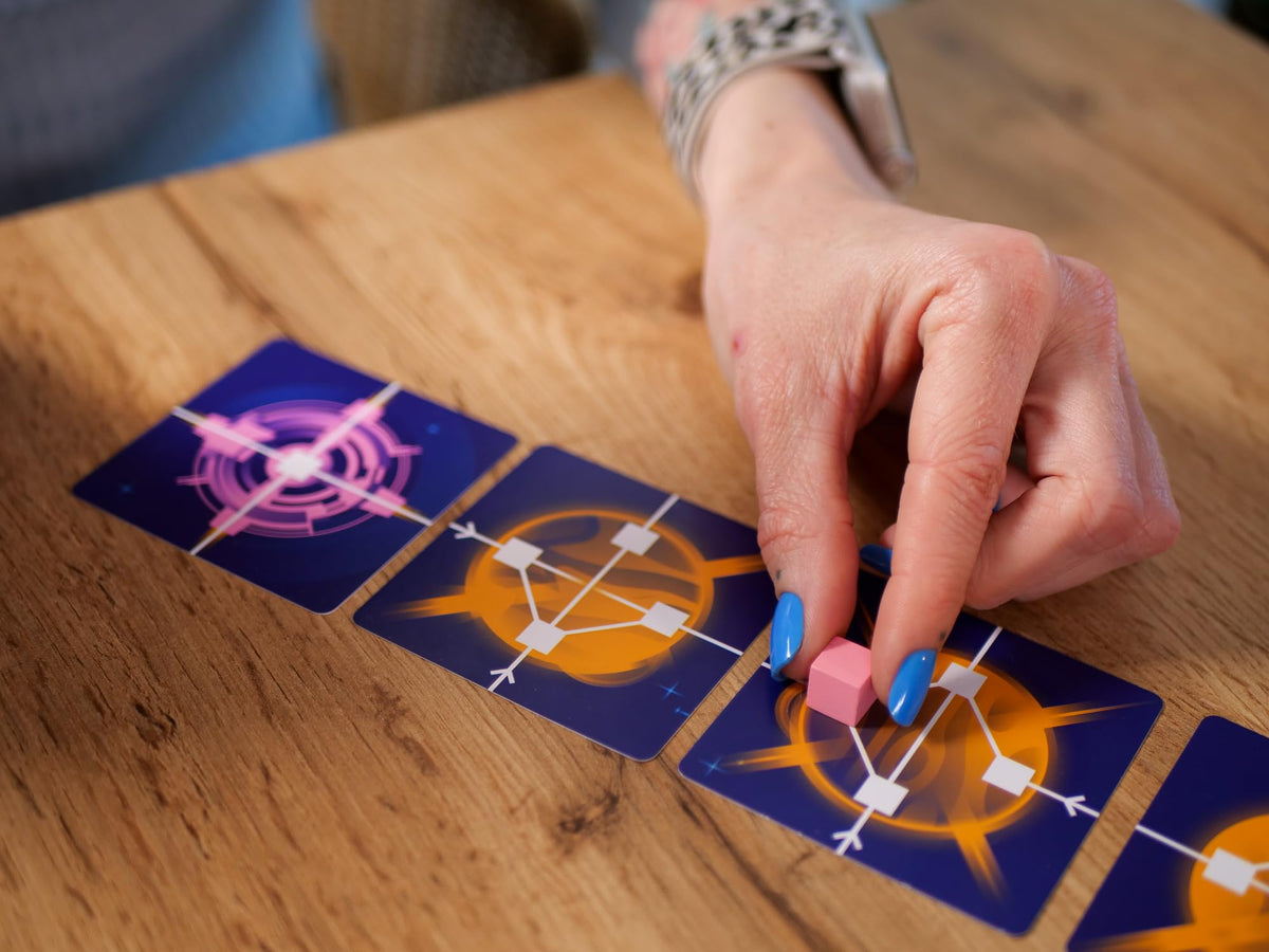 a_way, Space Race Strategy Card Travel Game, 2 to 4 Players, Ages 10+