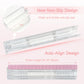 WEMEGA Upgraded Mahjong Racks with Pushers and Bag - Set of 4 Clear Acrylic Tile Holders with Protective Anti-Slip Feet for American Mahjong