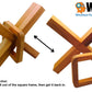 Crazy X in a Box Trick Puzzle IQ Magic 3D Brain Teaser