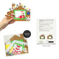 4E's Novelty Foam Gingerbread House Picture Frame Craft (12 Pack) Bulk Christmas Photo Frame Magnet Craft Kit, DIY Classroom Christmas Crafts for Kids