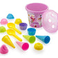 Top Race Ice Cream Sand Toys for Kids with Large 9" Bucket Pail and Spade Scoop Shovels - Kid Beach Toys | 16pcs (Pink) Ice Cream Playset Great