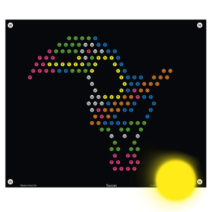 IllumiPeg Zoo Refill templates for Basic Fun Lite Brite Ultimate Classic (10 Sheets, 7x8)