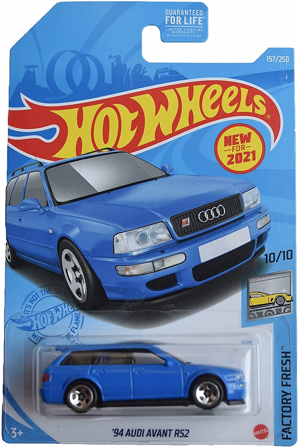 Hot Wheels '94 Audi Avant RS2, [blue] 157/250 Factory Fresh 10/10