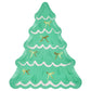 Meri Meri Christmas Paper Plates (Pack of 8), Disposable Plates for Party, Festive Shaped Christmas Party Dishes