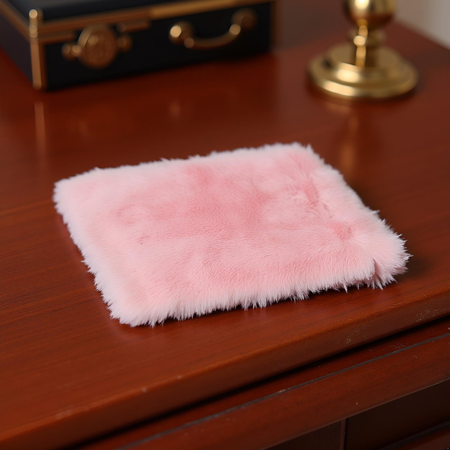 Pink Dollhouse Carpet, Dollhouse Miniature Carpet, Fluffy Mini Dollhouse Rug, Doll House Rug, Lightweight Dollhouse Decor for 1/12, 1/8, 1/6