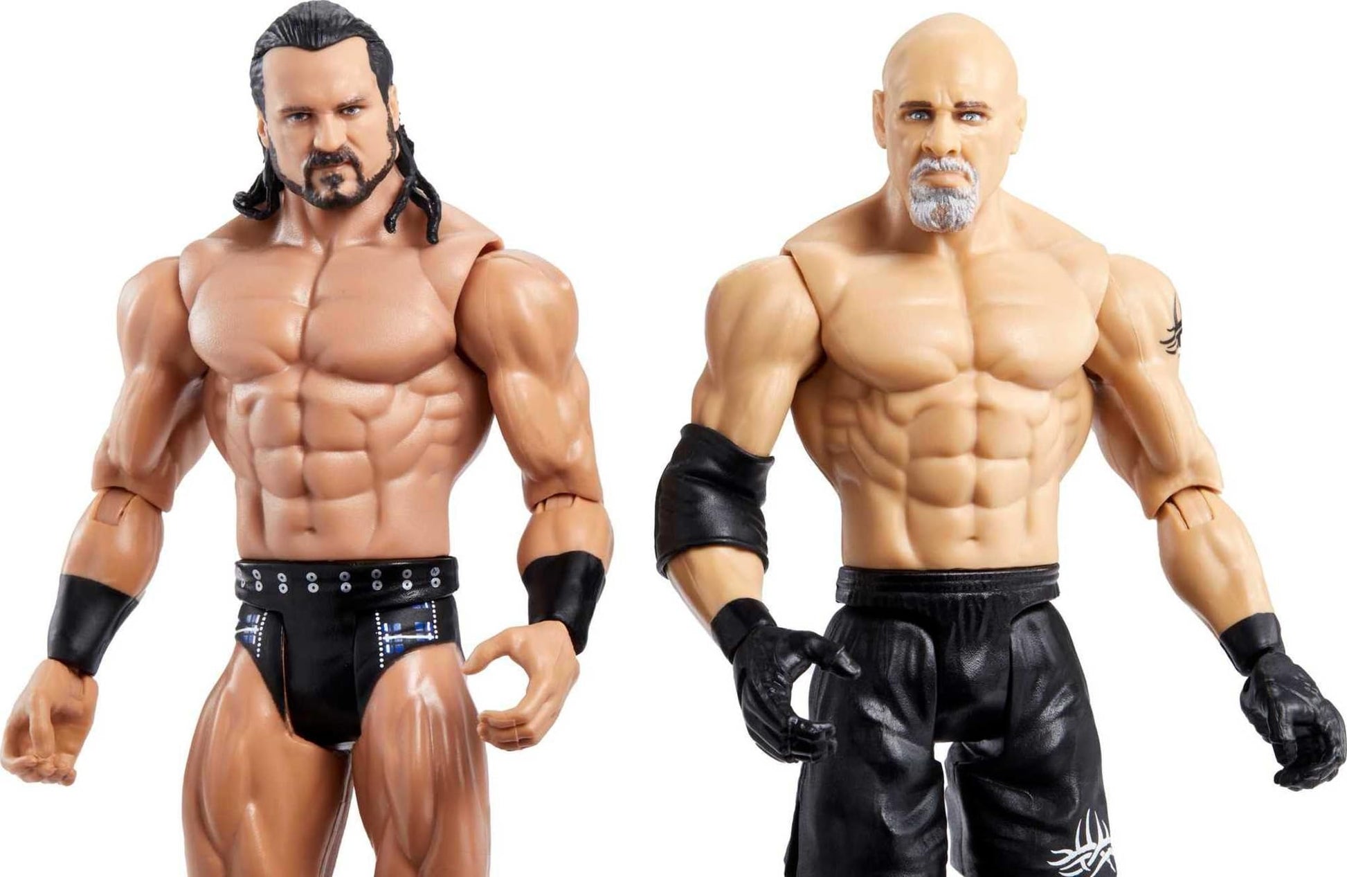 Mattel WWE Championship Showdown 2-Pack Action Figures & Accessory, Series #8 Drew McIntyre vs Goldberg Collectible Set, 6-inch