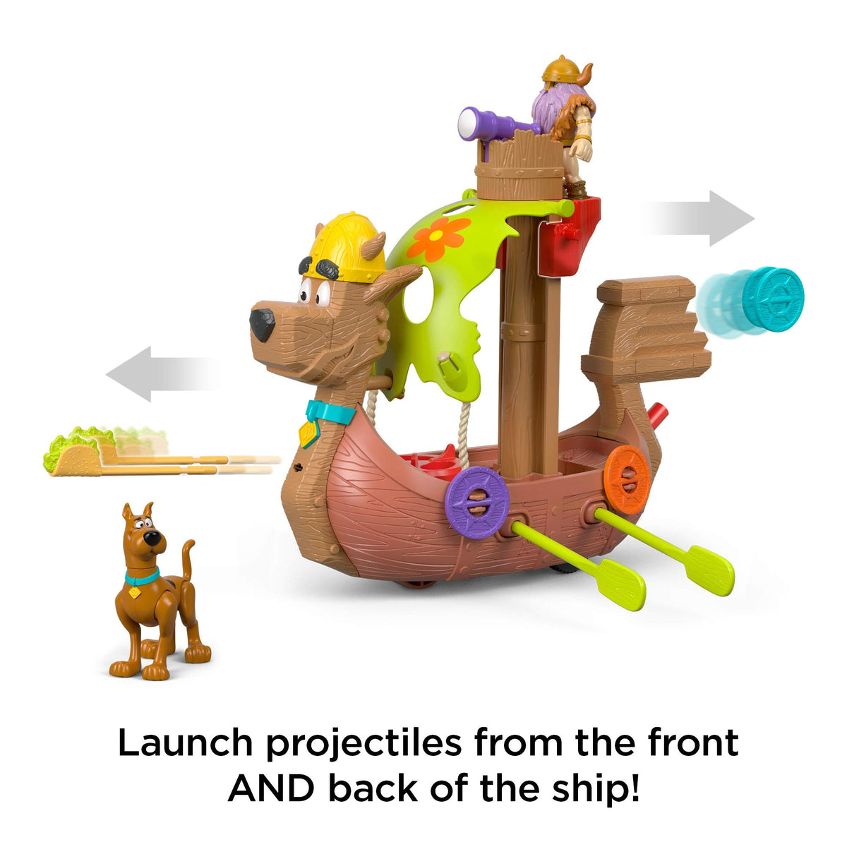 Fisher-Price IMAGINEXT Scooby-Doo Viking Ship, Multi Color