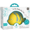 CaaOcho Pure Natural Rubber Bath Toy - La The Butterfly Fish Baby Toy - Hole Free Bath Toys, BPA Free Bath Toys for Infants, Without Holes Sealed