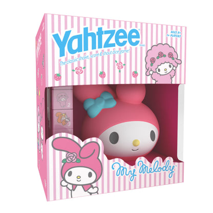 Yahtzee: My Melody Dice Game, Collectible Hello Kitty & Friends Dice Cup Featuring Adorable Artwork, Classic Game Based on Hello Kitty & Friends