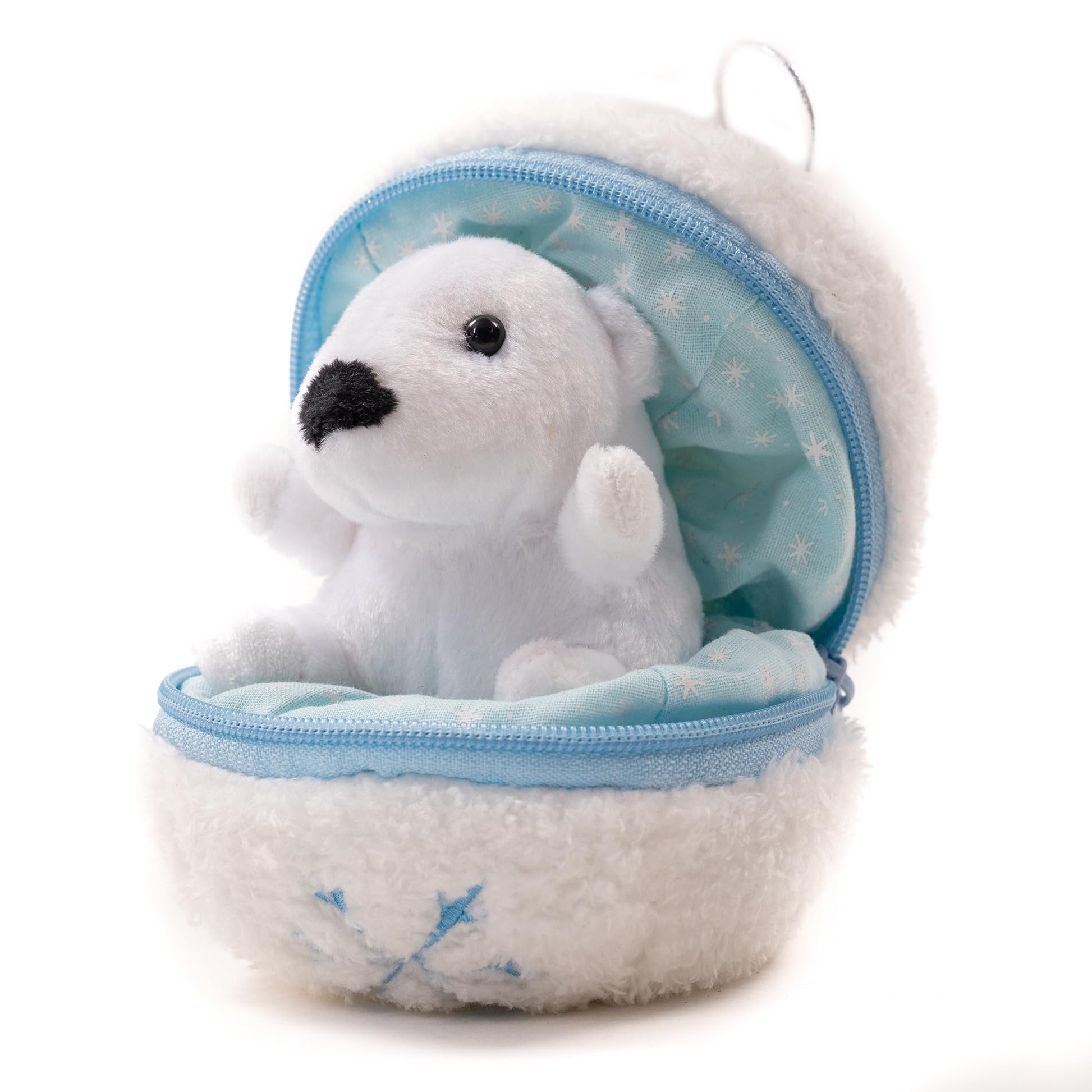 Plushland Snowball Stuffed Zip Up Animal - Polar Bear - Cute Plush Animal Assortment -Wonderful Soft Toy for Families & Friends