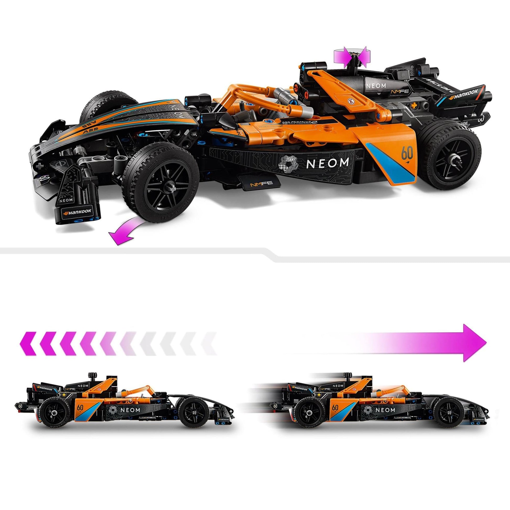 LEGO Technic & Speed Champions McLaren Racing Pack Building Toys Set - Race Cars Toys for Kids, Boys & Girls, Ages 9+ - Gift for Birthdays - 66792