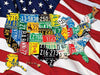 State Plates 400 Piece Family Jigsaw Puzzle