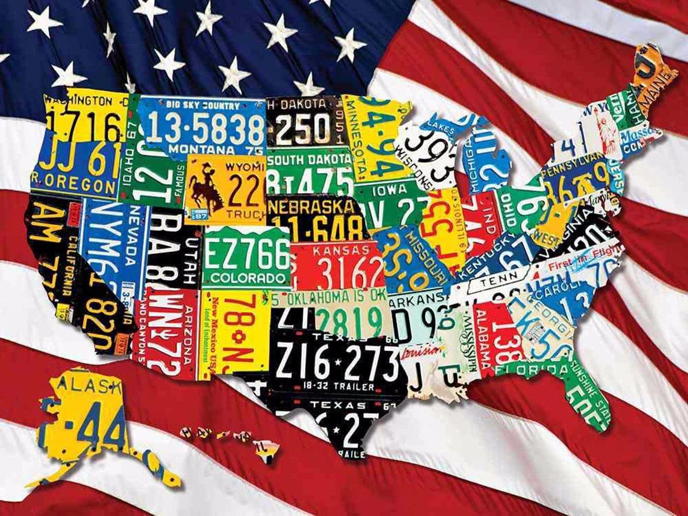 State Plates 400 Piece Family Jigsaw Puzzle