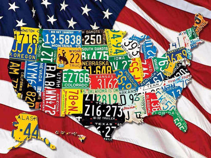 State Plates 400 Piece Family Jigsaw Puzzle