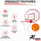 Majestic Hoops Mini Basketball Hoop - Indoor Basketball Hoop - Durable Plastic Basketball Hoop for Kids and Adults - No Assembling - Premium