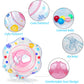 Arcimatto Baby Pool Floats, Inflatable Float Raft with Handle Safety Seat Double Airbag, Kids Swimming Ring Water Beach Floaties Party Toys, Toddler