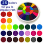 Fottaqqan 25 Color Book Finger Painting Kit Drawing Toys,Album Educational Tool Kit,Washable Children's Supplies for Birthday Kindergarten,Early