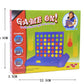 4 IN A ROW Board Games Foldable Line up 4 Toys Children's Educational for Kids Blue SHUYUE