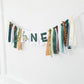 Dinosaur 1st Birthday High Chair Banner - Baby Boy First Highchair Banner for Party Supplies, Dinosaur Themed One High Chair Garland Birthday Party