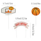 Set of 7 Basketball Letters DIY Happy Birthday For Boy Cake Topper Sport Cake Party Decorations Sports Party Supplies