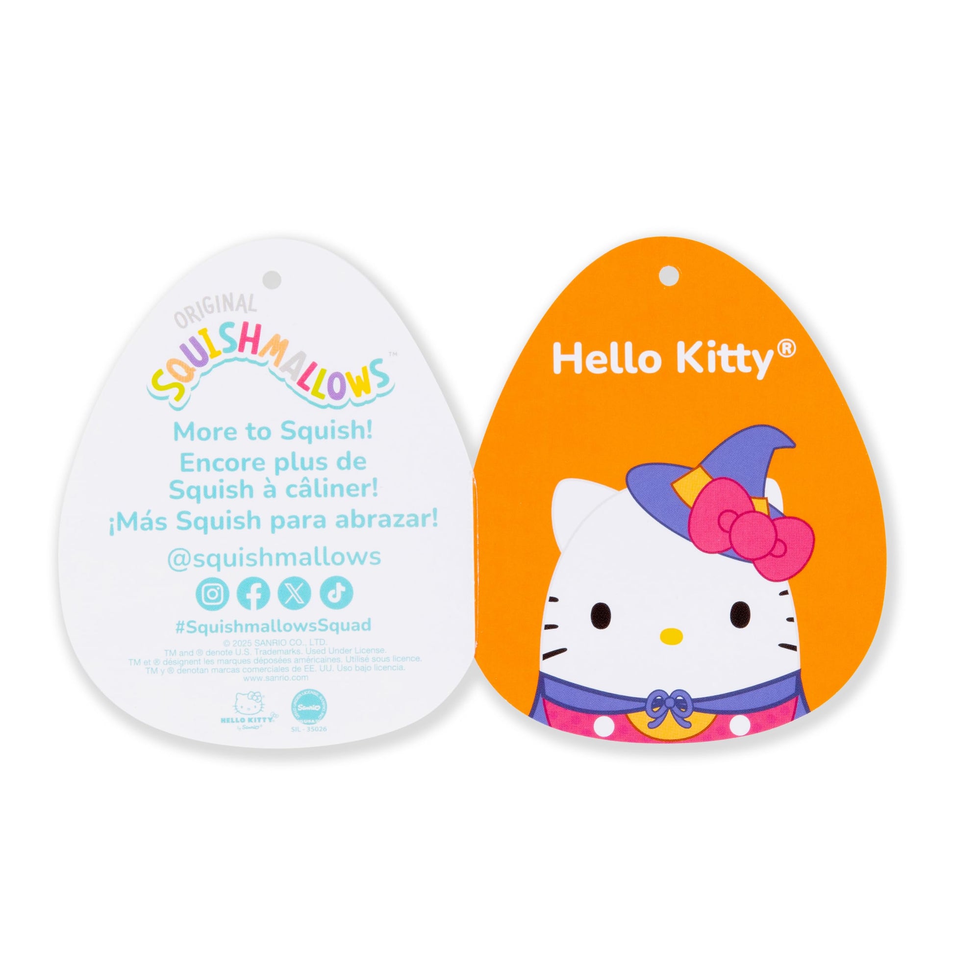 Squishmallows Original Sanrio 12in Halloween 2025 Hello Kitty - Official Jazwares Plush (Medium-Sized)