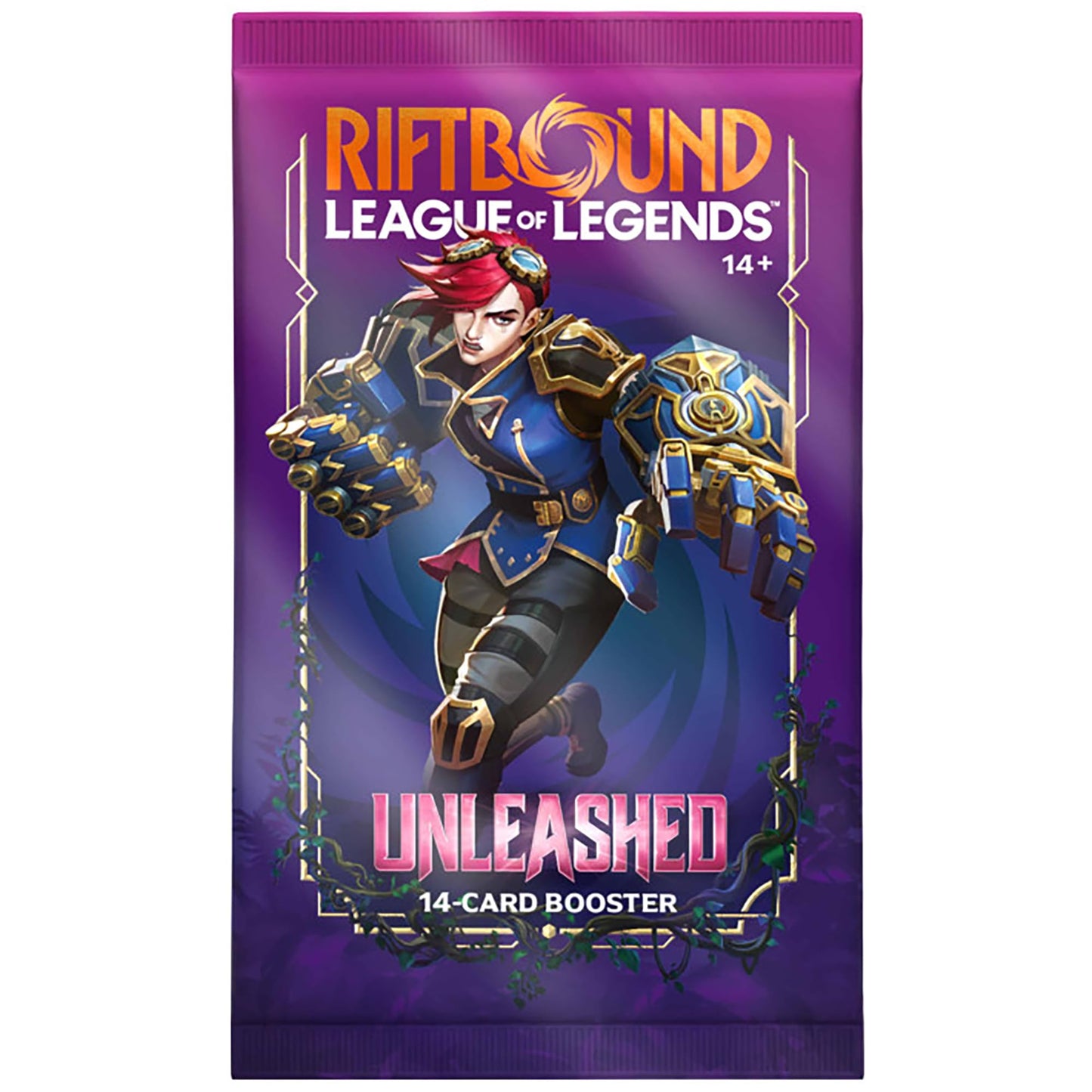 Riftbound: League of Legends TCG Unleashed - Booster Display - 24 Booster Packs (14 Cards Ea), Deck-Building Trading Card Game, Randomly Assorted