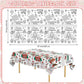 Christmas Coloring Tablecloth - Giant Paper Xmas Colorable Table Cloth, Jumbo Merry Christmas Coloring Table Cover Poster Activities Games Crafts