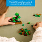 PLUS PLUS Playful Plant Packets, 3D Puzzle Building Block Set, 300 Mini Interlocking Pieces, Fun Activies for Kids - 6 Pack