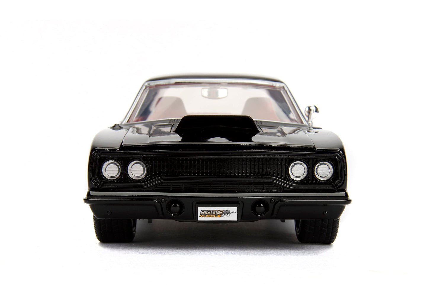 Jada Big Time Muscle 1:24 1970 Plymouth Road Runner Die-Cast Car, Toys for Kids and Adults (Black)