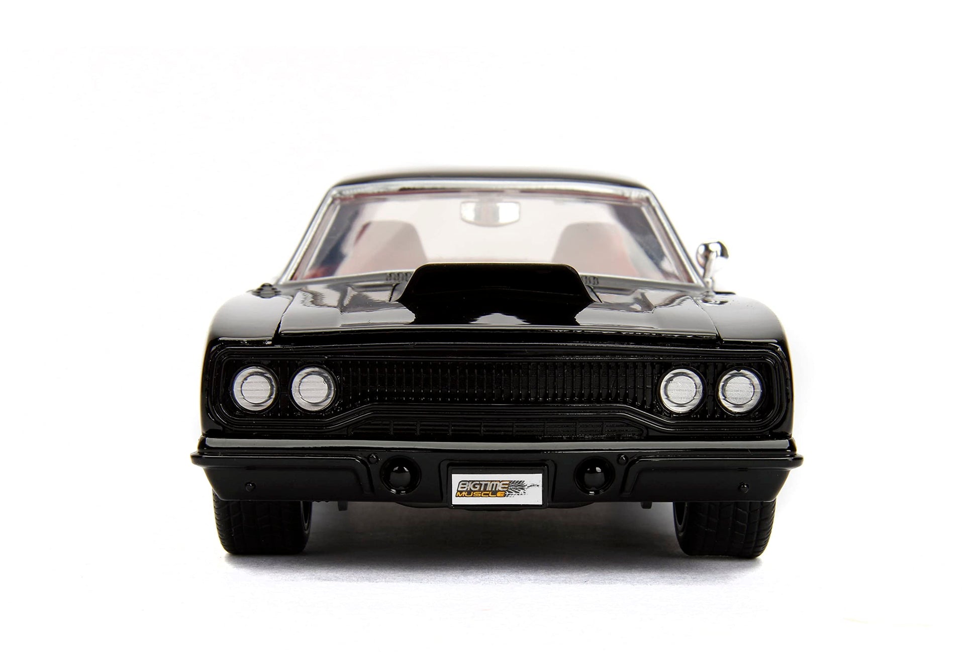 Jada Big Time Muscle 1:24 1970 Plymouth Road Runner Die-Cast Car, Toys for Kids and Adults (Black)