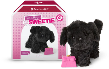 American Girl Truly Me 18-inch Doll Pet Shi-Poo Sweetie Black Dog plus Chew Toy Pet Accessory, For Ages 6+