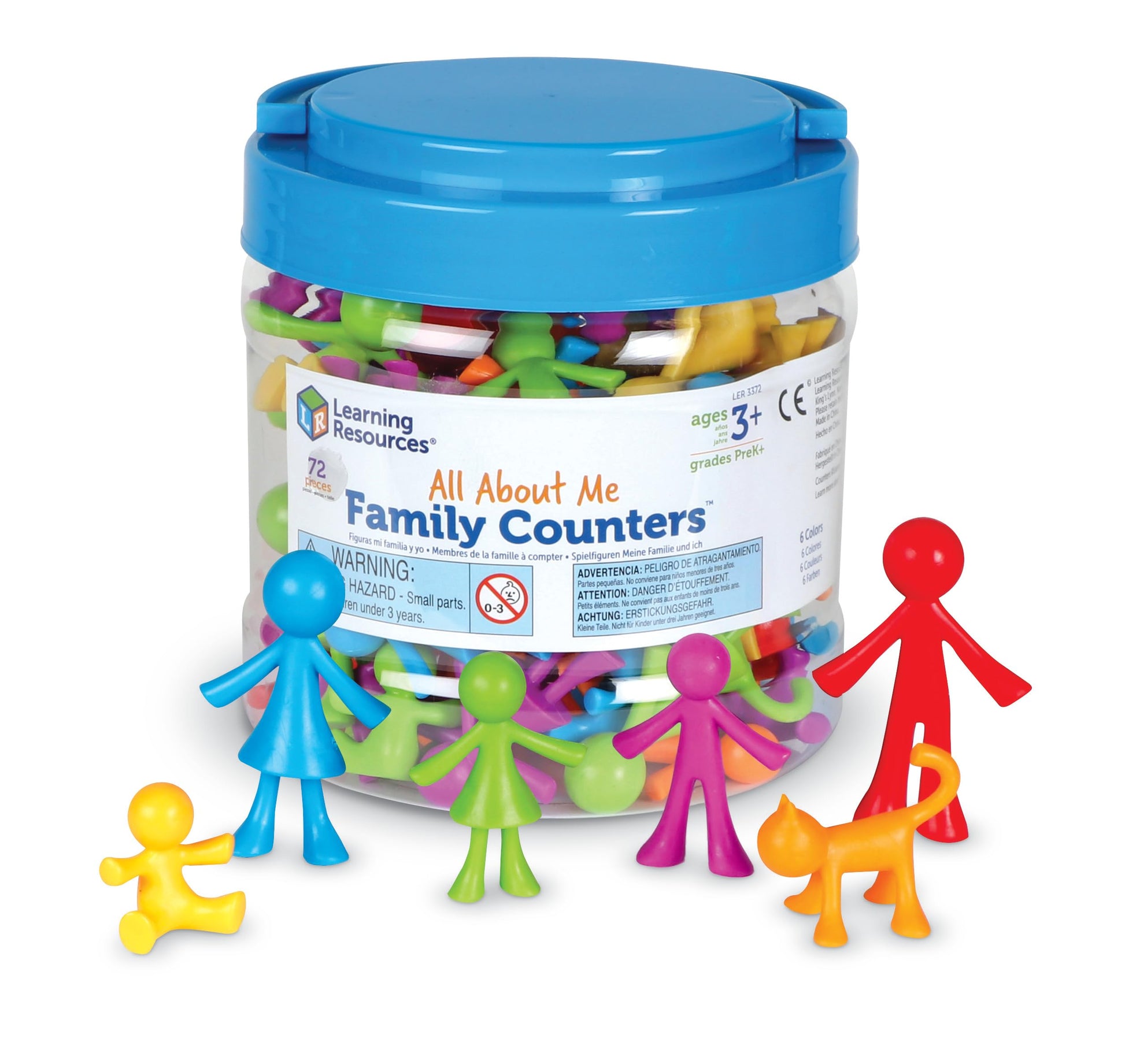 Learning Resources All About Me Family Counters - Toddler Sensory Toys, Preschool Activities, Classroom Must Haves, Math Manipulatives, Social