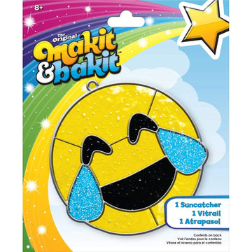 ColorBok 73703 Mibi Suncatcher Emoji Happy Tears Suncatcher Kit