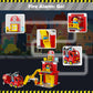 XENQITOYS Fire Station Playset, Fire Trucks for Toddlers 3-5, Firefighter Gifts, Classic Big Building Blocks Compatible with All Major Brand