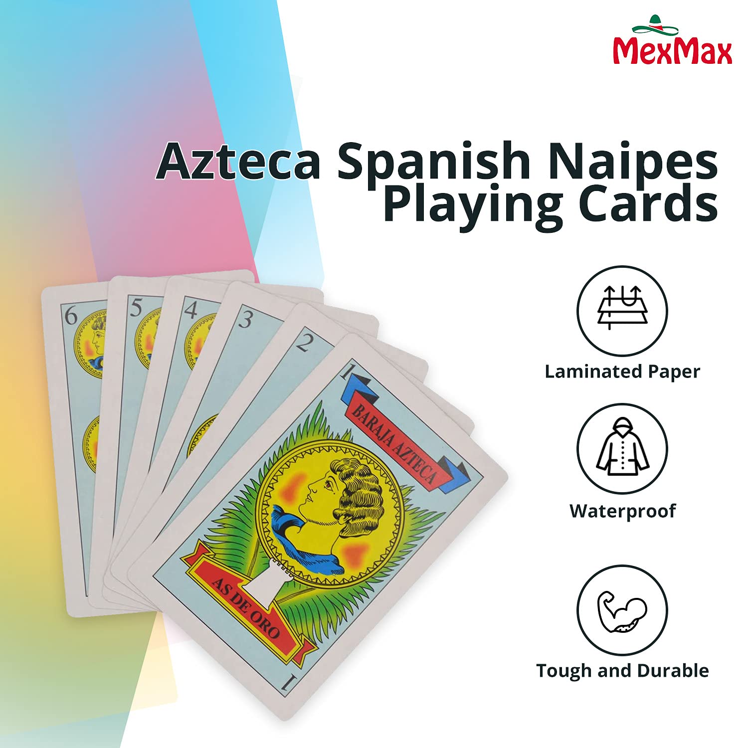 Champs Spanish Playing Cards, Barajas Españolas Originales, Ideal for Briscas & Traditional Mexican Deck for Family or Friends Fun Game, Cartas