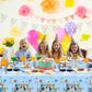 81Pcs Blue Dog Birthday Party Tableware Set Cute Dog Party Decoration Blue Cartoon Birthday Party Supplies