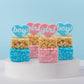 Boy Girl Cake Toppers, 24 Gender Reveal Cupcake Decorations, Blue & Pink Cupcake Pics For Baby Shower Or Gender Reveal - 24 Pack