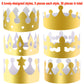 SIQUK 30 Pieces Paper Crowns Gold Paper King Crown Hats Golden Birthday Party Crown for Kids Adults