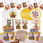 Mighty Mojo Masha and The Bear Table Cloth - Vibrant Table Cover for Kids' Parties, Birthdays, and Celebrations and Eye-Catching Decor - Officially