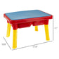 HEY! PLAY! Water Table with Lid and Toys - Playset with 2 Sensory Bins for Sand or Water - Toddler Activity Set for Beach, Backyard or Classroom