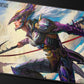 Ultra PRO - Final Fantasy x Universes Beyond Kain Highwind Black Stitched Playmat for Magic: The Gathering | Card Game Playmat, Final Fantasy