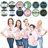 Big Dot of Happiness Kentucky Horse Derby - Race Party Funny Name Tags - Party Badges Sticker Set of 12