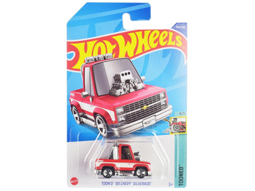 Hot Wheels HHF50 Tound '83 Basic Car, Chevy Silverado, Ages 3 and Up, Red