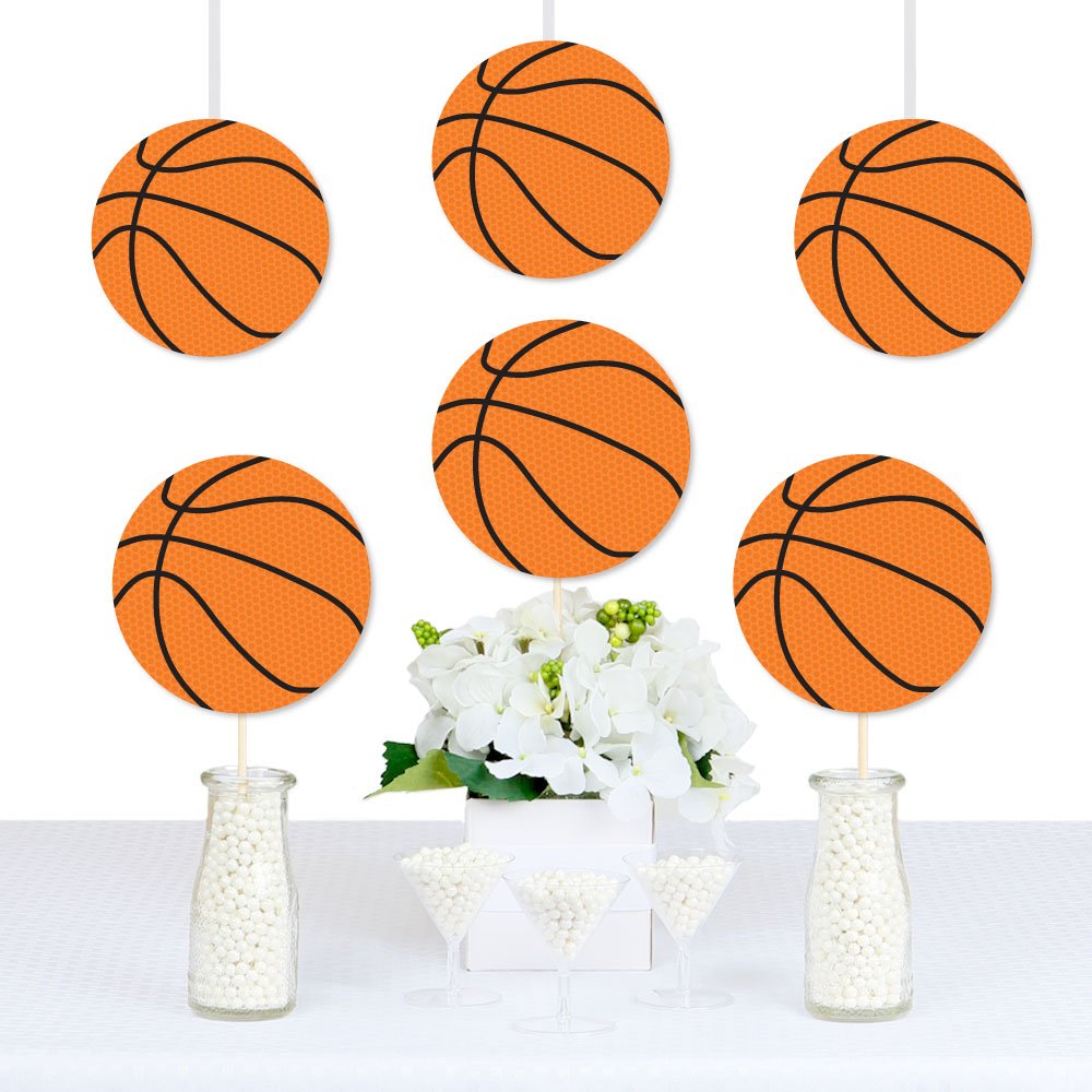 Big Dot of Happiness Nothin' but Net - Basketball Decorations DIY Baby Shower or Birthday Party Essentials - Basketball Birthday Decorations - Party