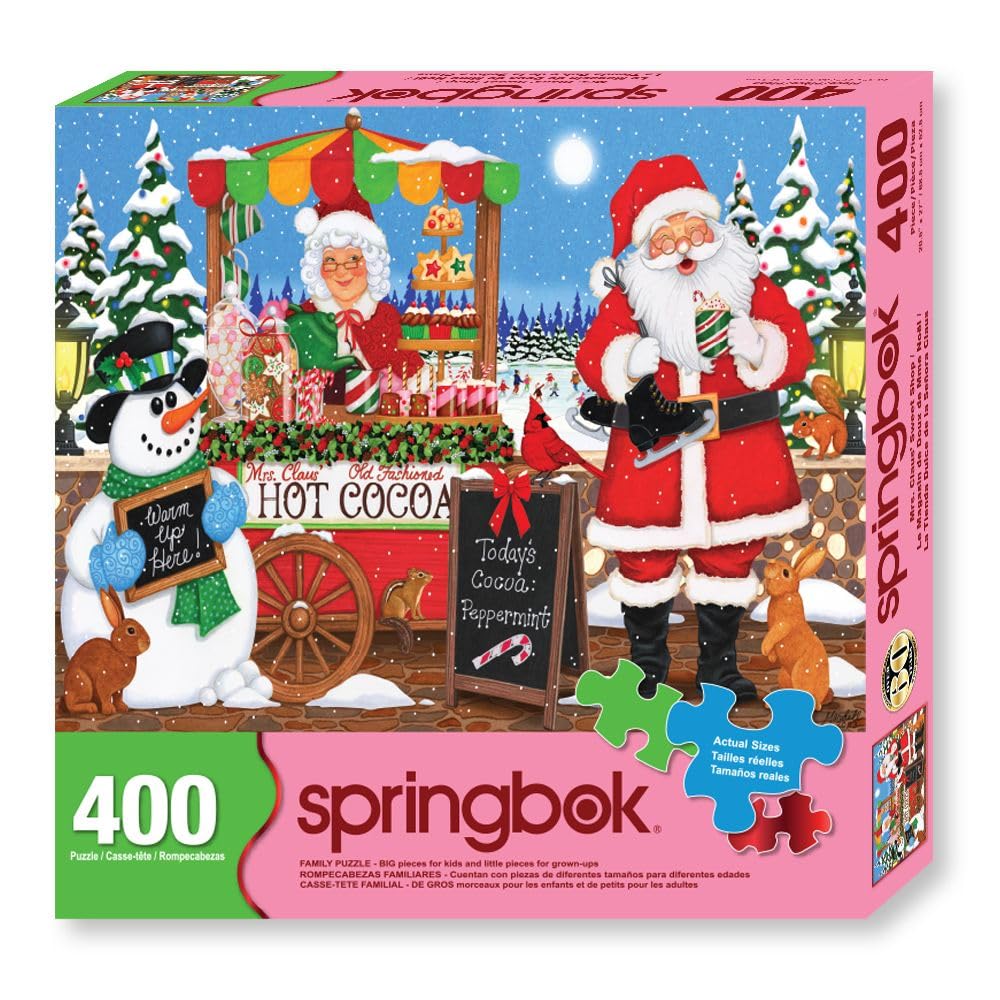 Springbok Mrs. Claus' Sweet Shop 400 Piece Jigsaw Puzzle for Family