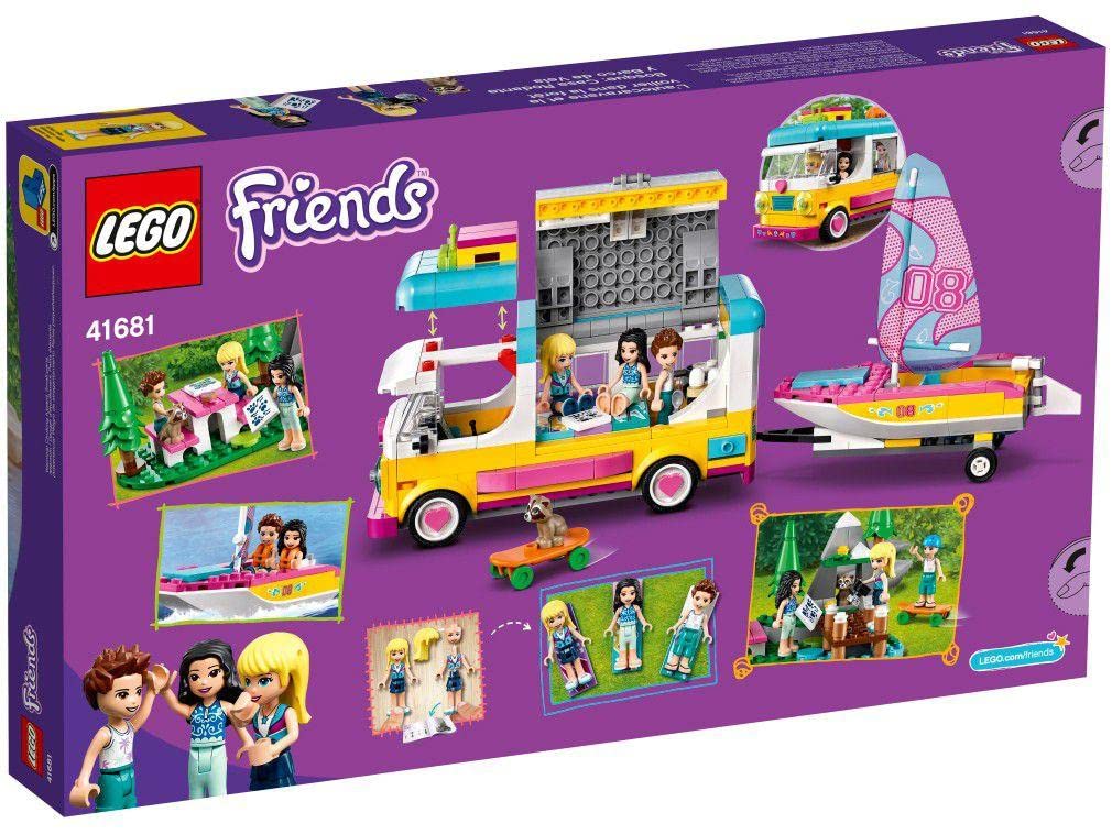 LEGO Friends Forest Camper Van and Sailboat 41681 Building Kit; Forest Toy; New 2021 (487 Pieces)