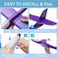 4 Pack LED Light Airplane Toys,17.5" Large Throwing Foam Plane,2 Flight Mode Glider Plane,Foam Airplane Flying Toys for Kids,Outdoor Sport Game
