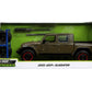 Jada Just Trucks 1:24 2020 Jeep Gladiator Die-cast Car Brown with Tire Rack, Toys for Kids and Adults