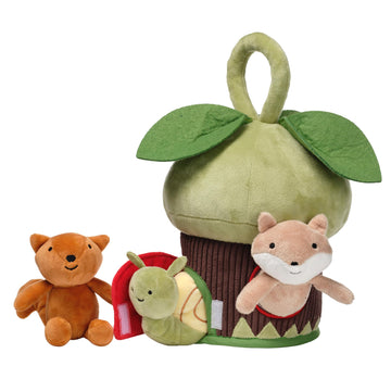 Lambs & Ivy Treehouse Soft Plush Interactive Play Set with Stuffed Animal Toys