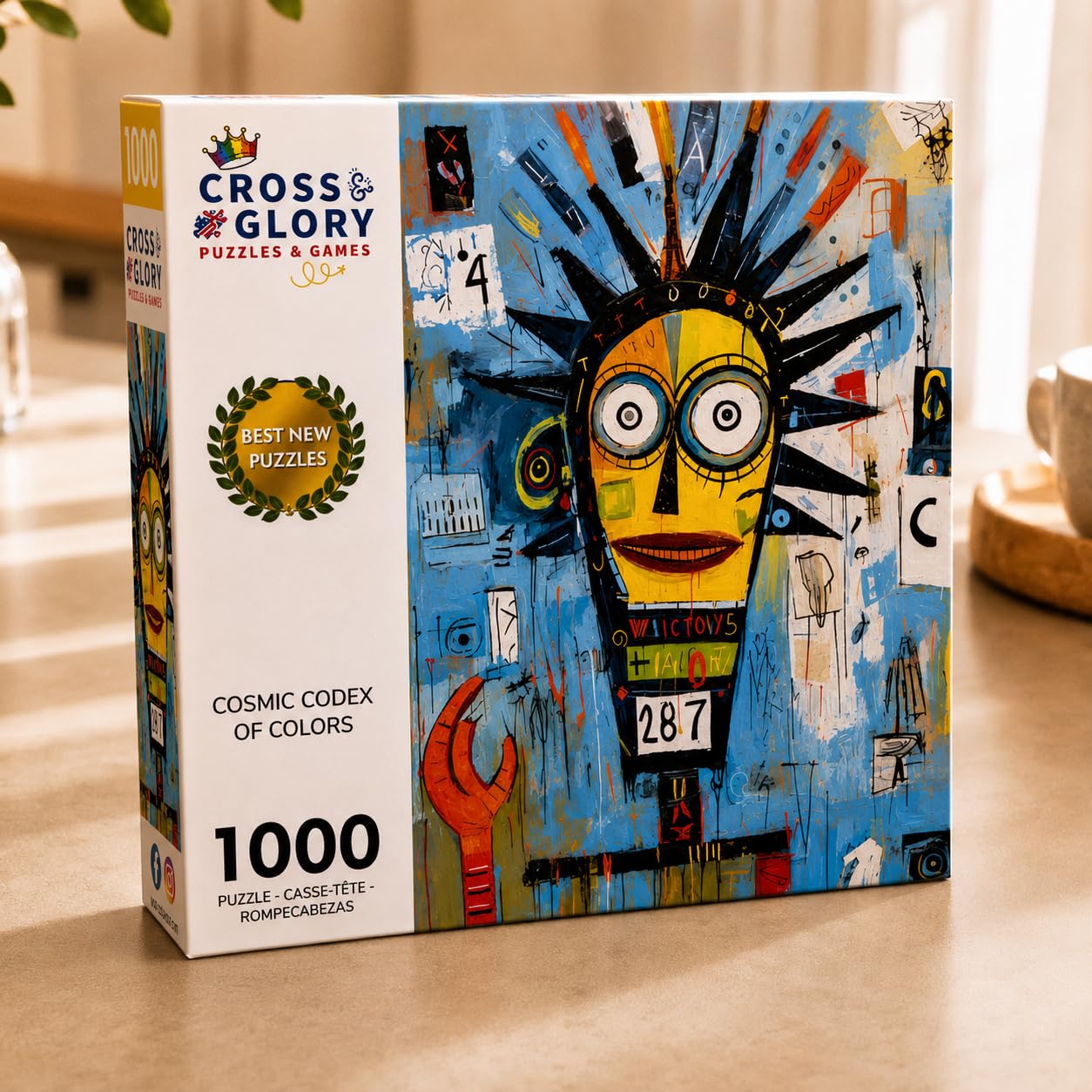 Cross & Glory | Jigsaw Puzzles for Adults | Cosmic Codex of Colors